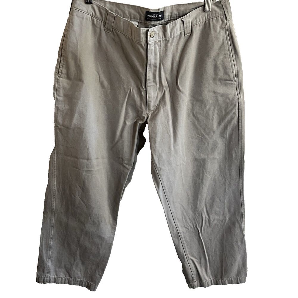Woolrich Dress Pants Mens 36x30 (Fits 32x28)‎ Beige Chino Formal Casual Bootcut